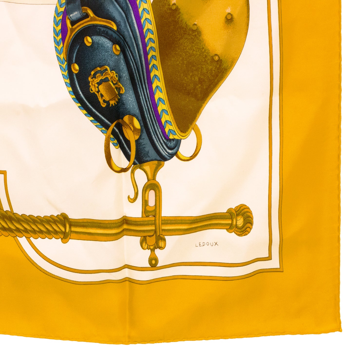 Hermes Carré 90 Carrick à Pompe silk scarf