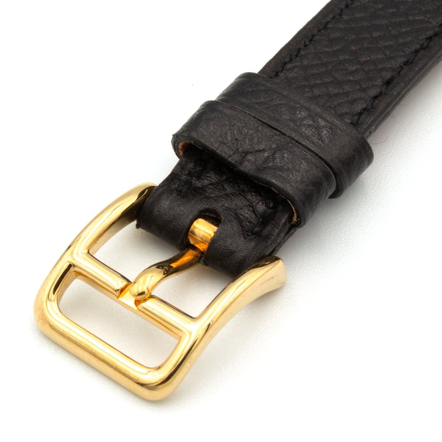 Hermès Kelly plaqué or watch