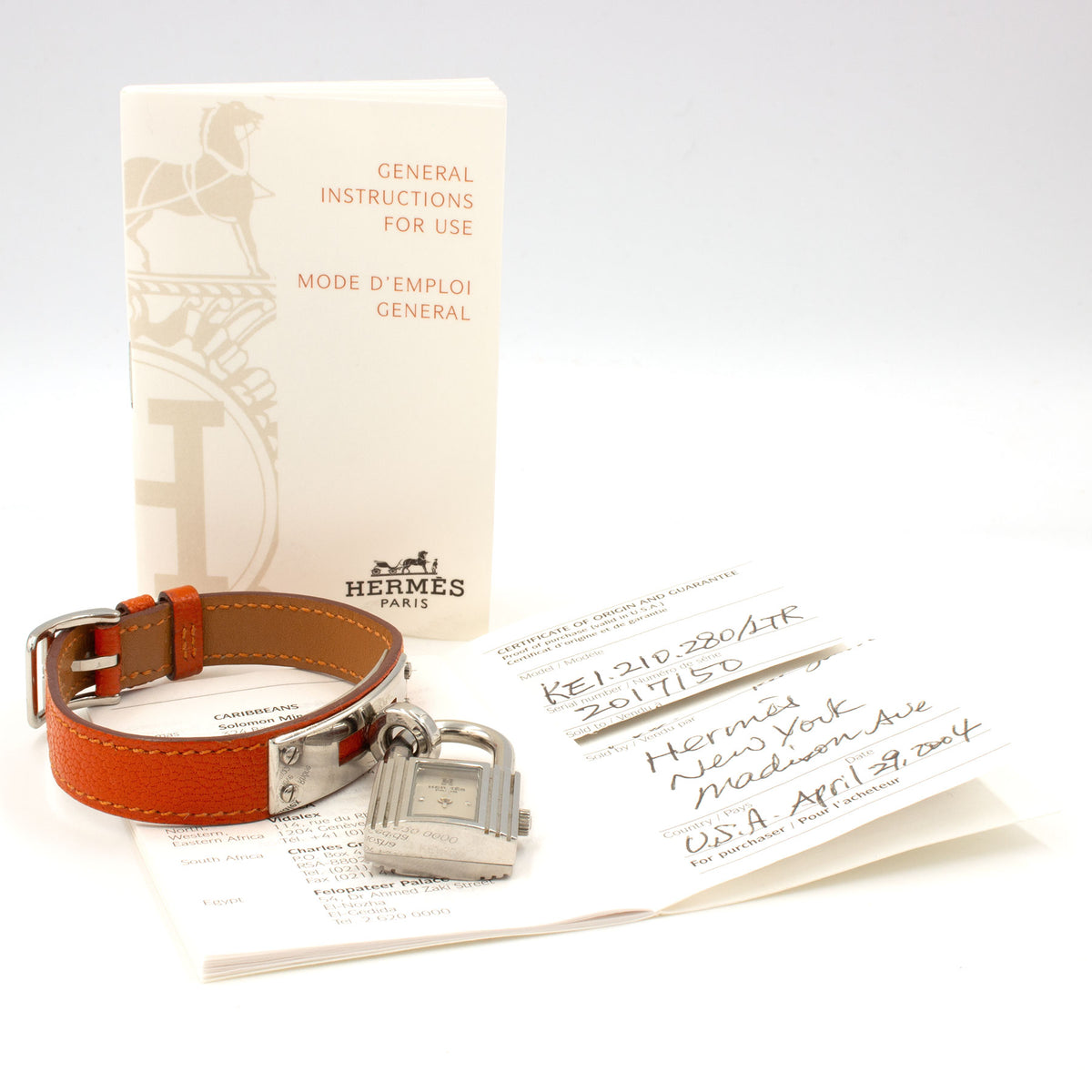Hermès Kelly KE1.210 watch