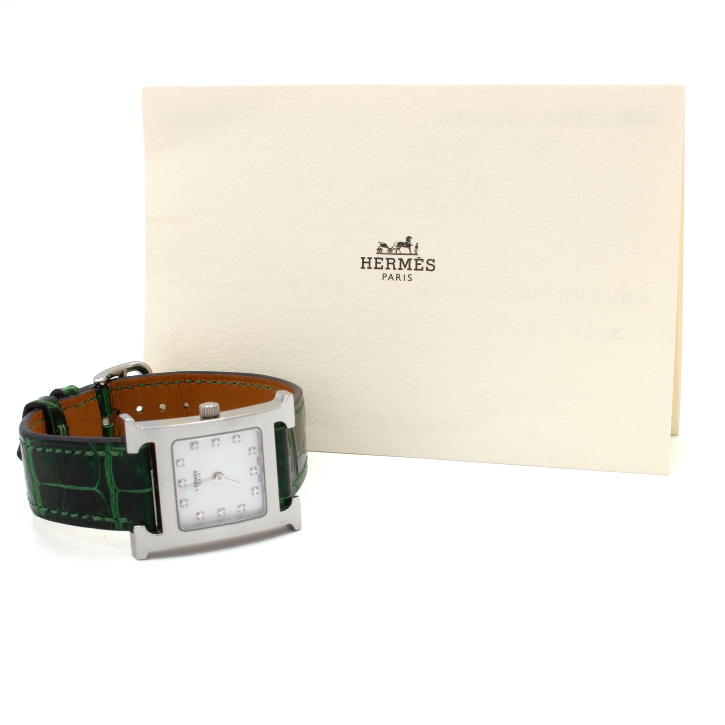Hermès Heure H HH1.210 diamonds watch