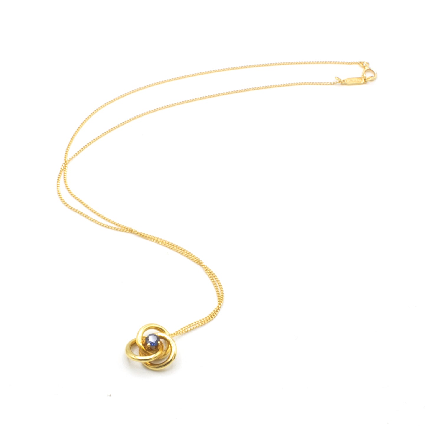 Tiffany & Co Triple Round Sapphire necklace