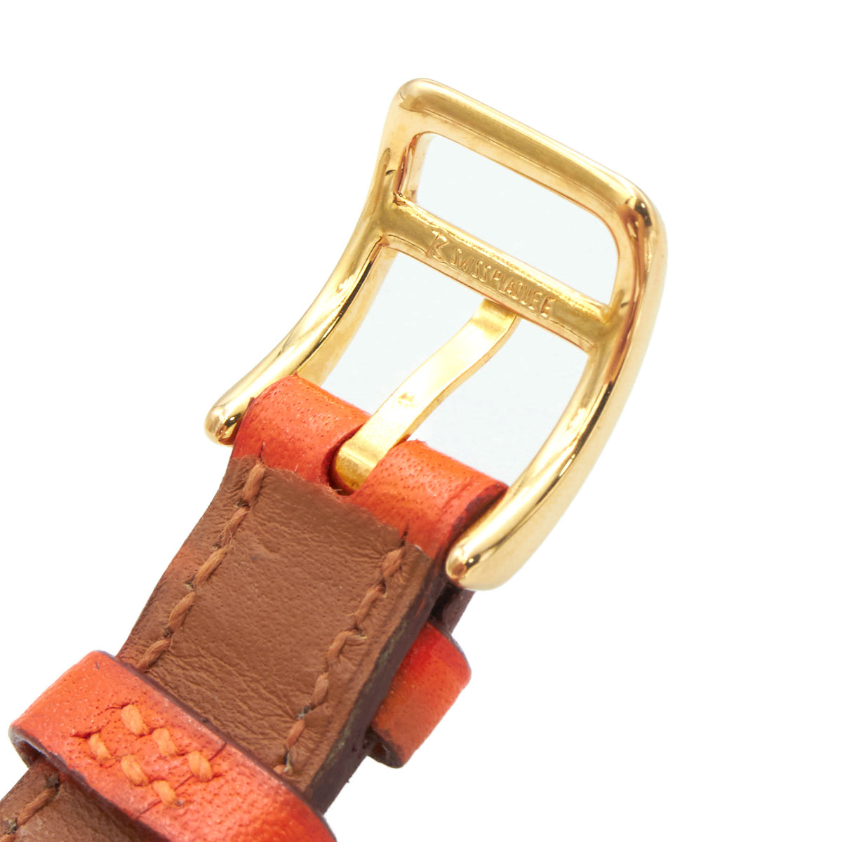Hermès Kelly orange watch