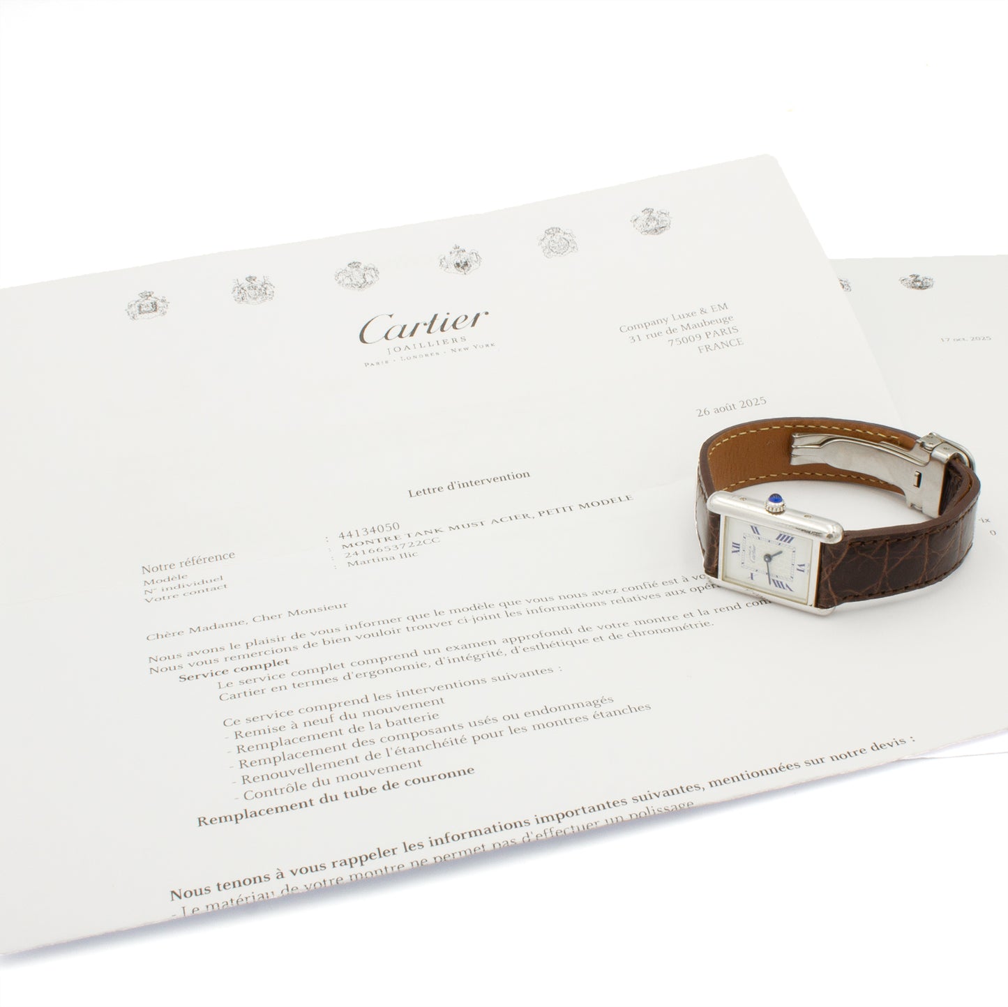 Cartier Tank Must 2416 watch