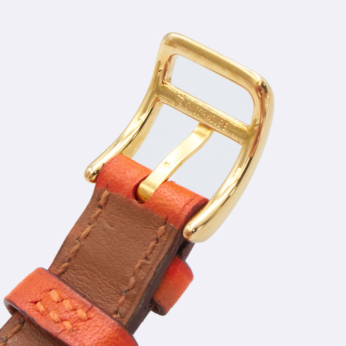 Hermès Kelly orange watch