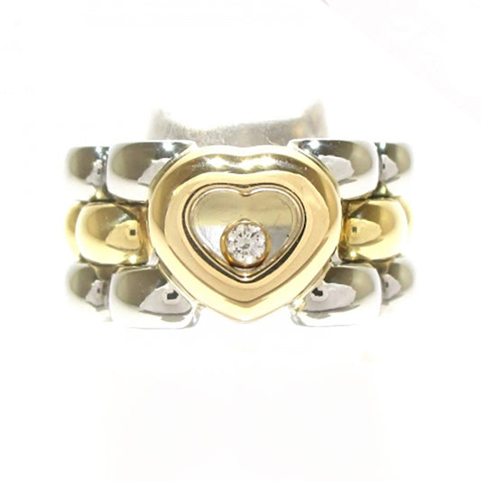 Chopard Happy Diamonds yellow gold ring SZ 51,5