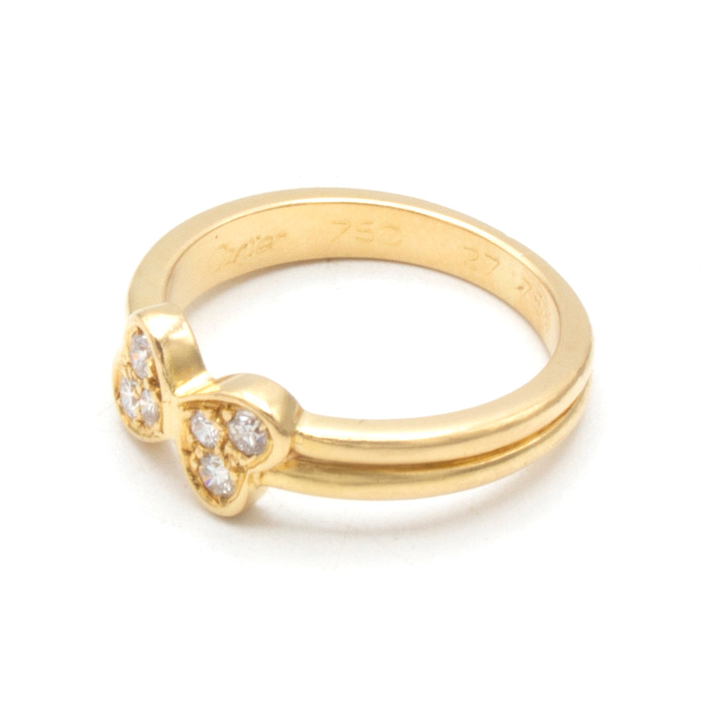 Cartier Double Heart ring Size 48