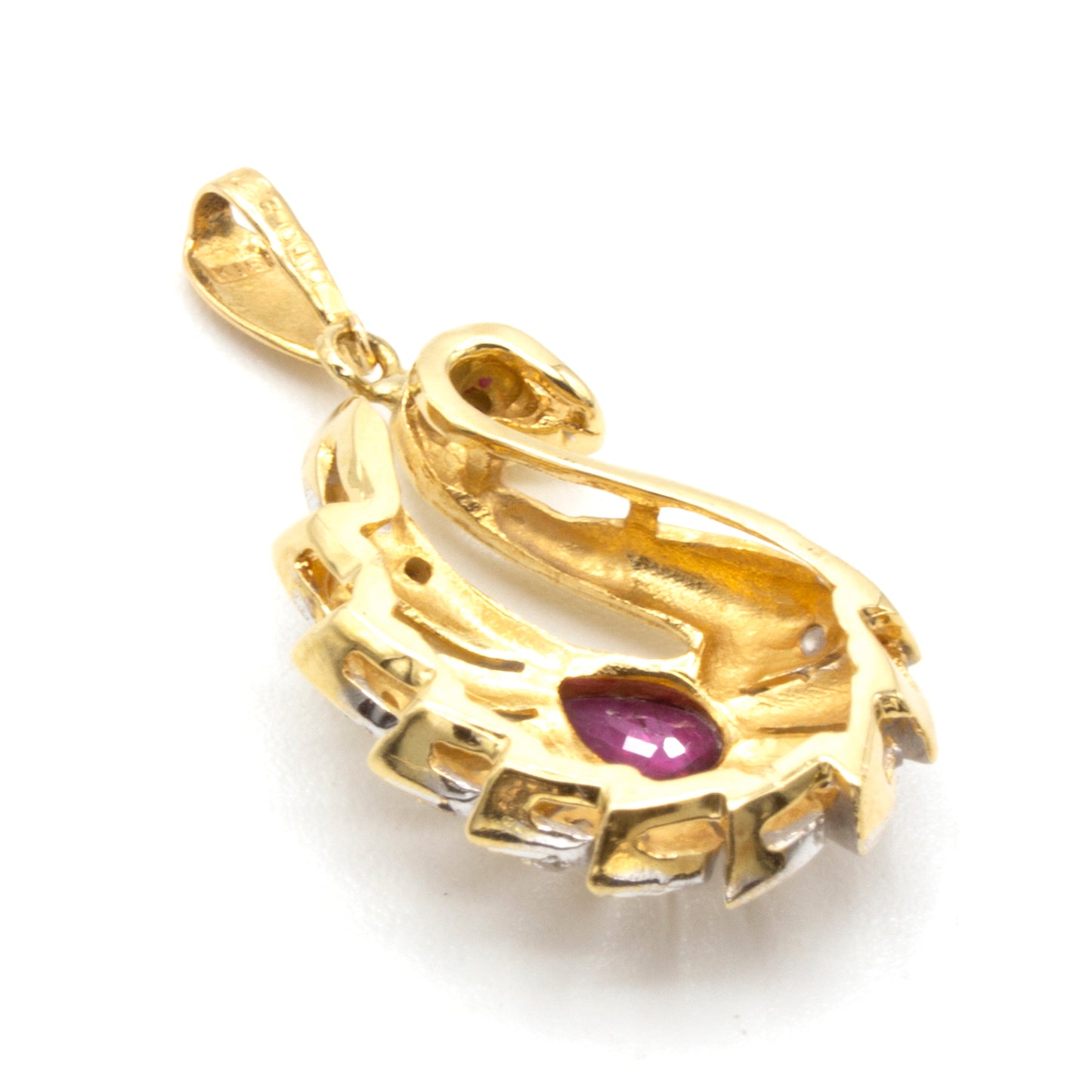 Swan 18K pendant