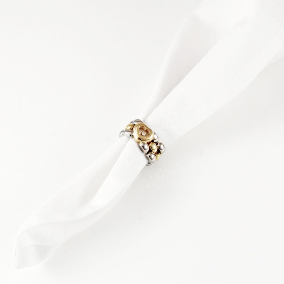 Chopard Happy Diamonds yellow gold ring SZ 51,5