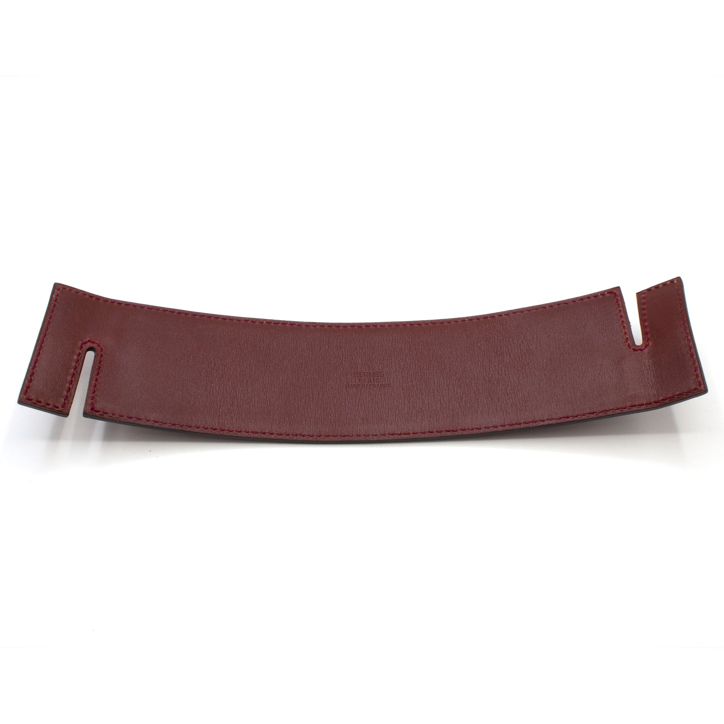 Hermès bangle burgundy leather bracelet