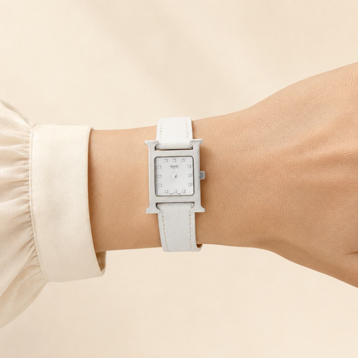 Hermès Heure H HH1.210 diamonds watch