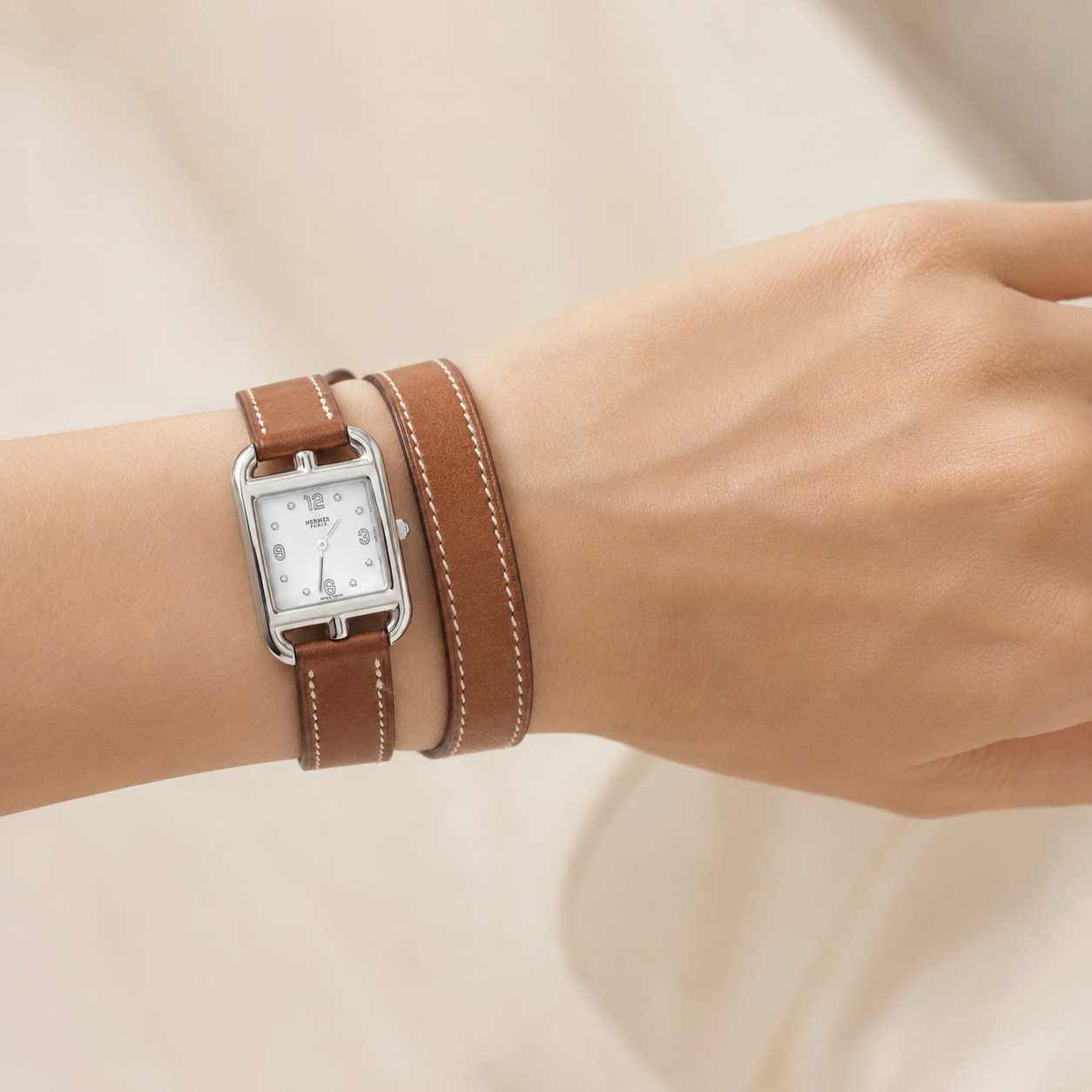 Hermès Cape Cod CC1.210a diamonds watch