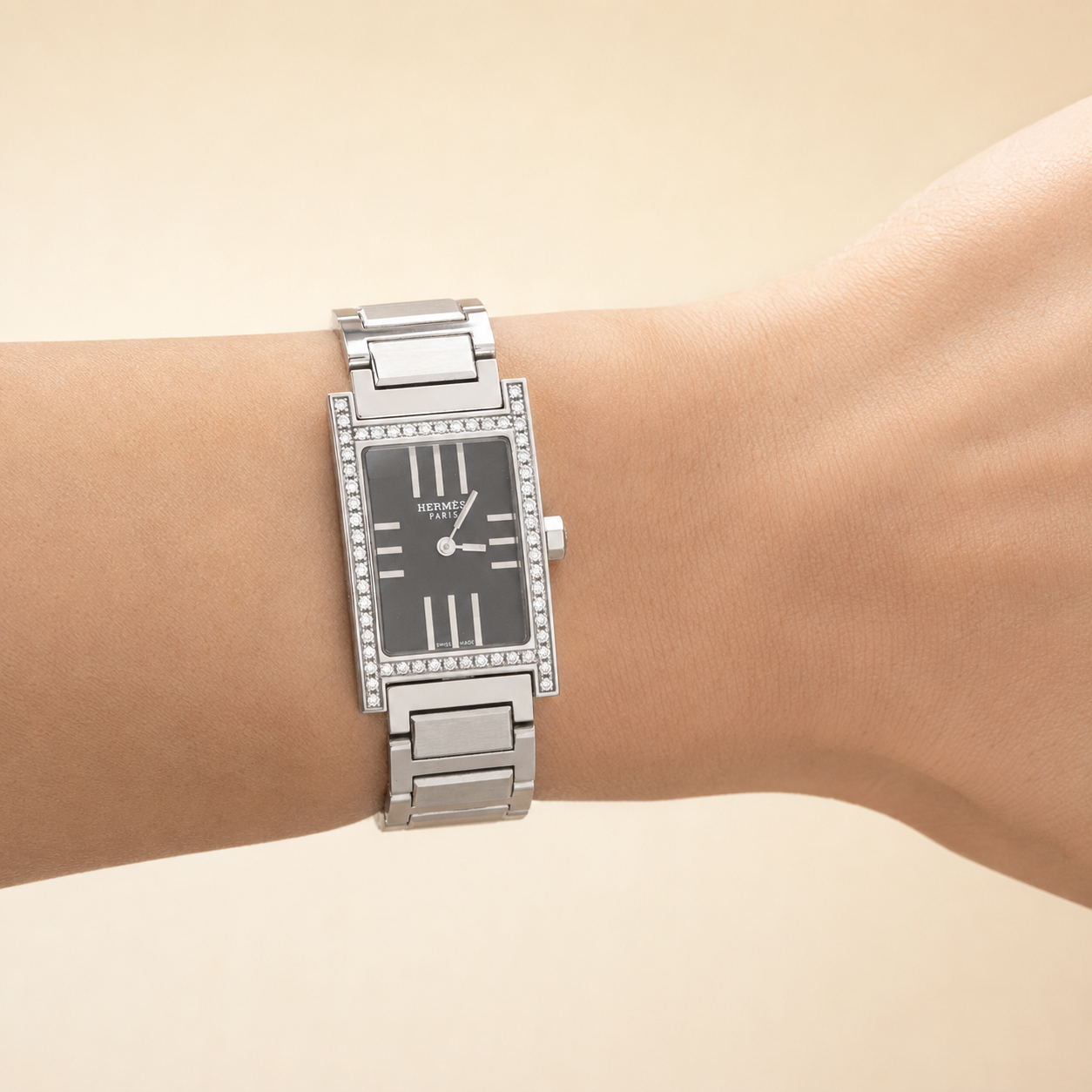 Hermès Tandem TA1.231 diamonds watch