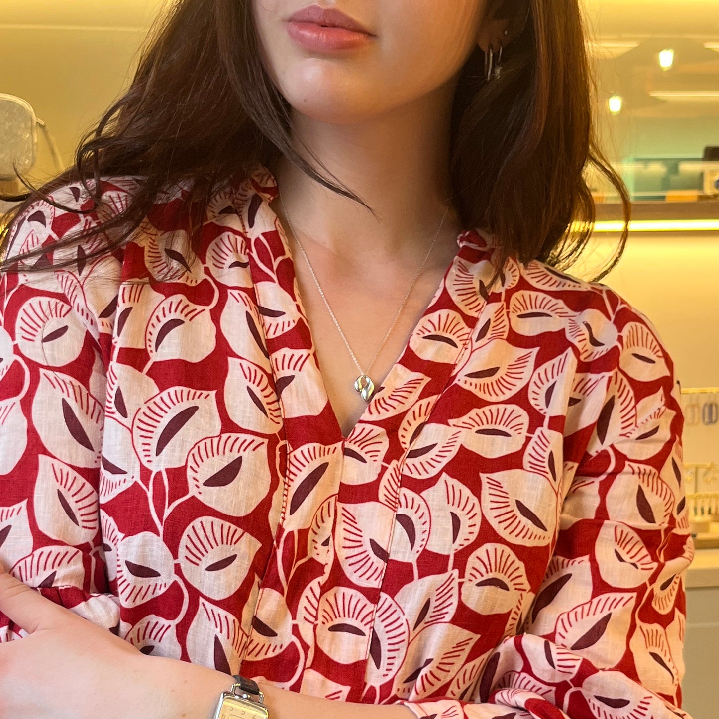Tiffany & Co Double Teardrop Peretti necklace
