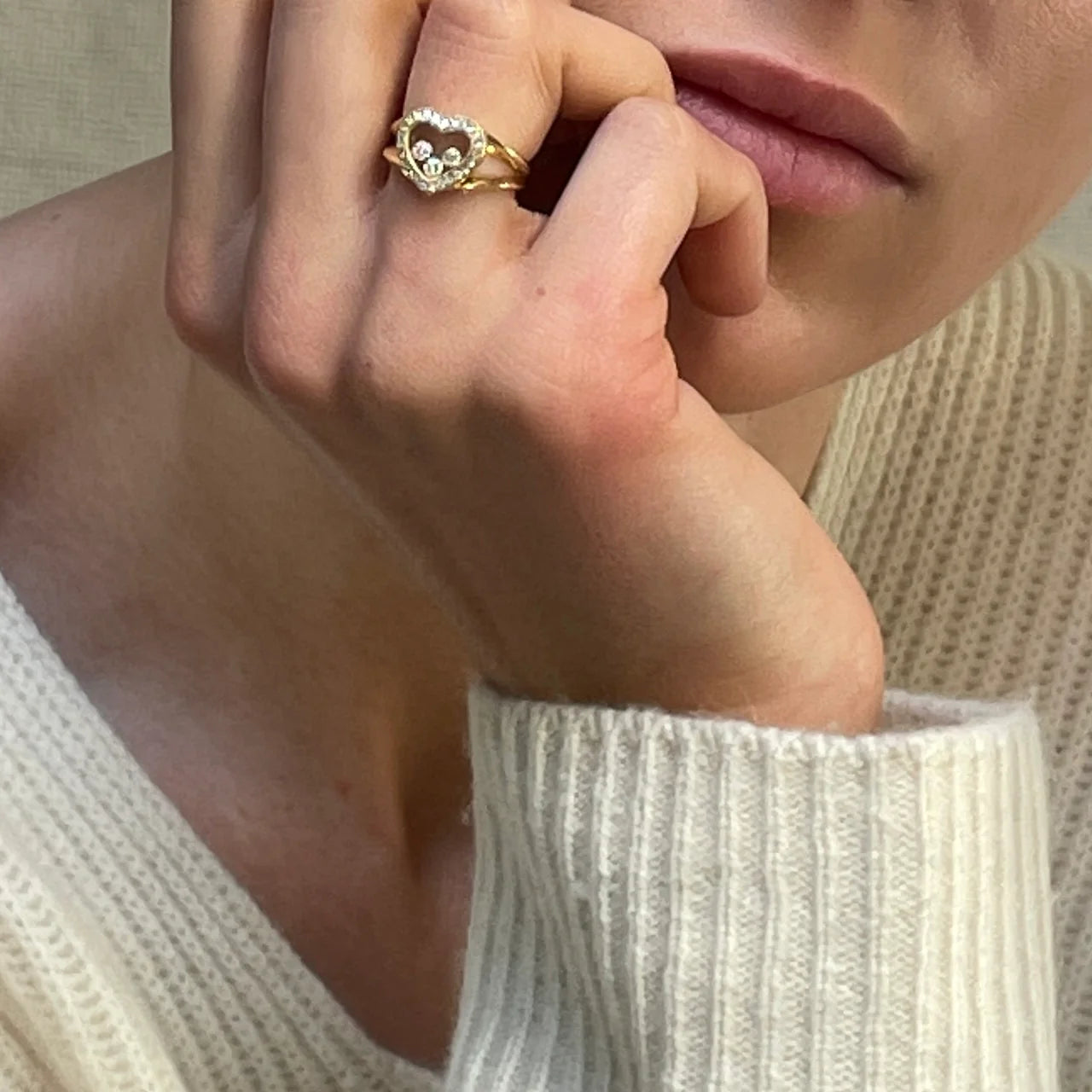 Chopard Happy Diamonds ring Size 50