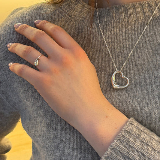 Tiffany & Co Open Heart 27mm necklace