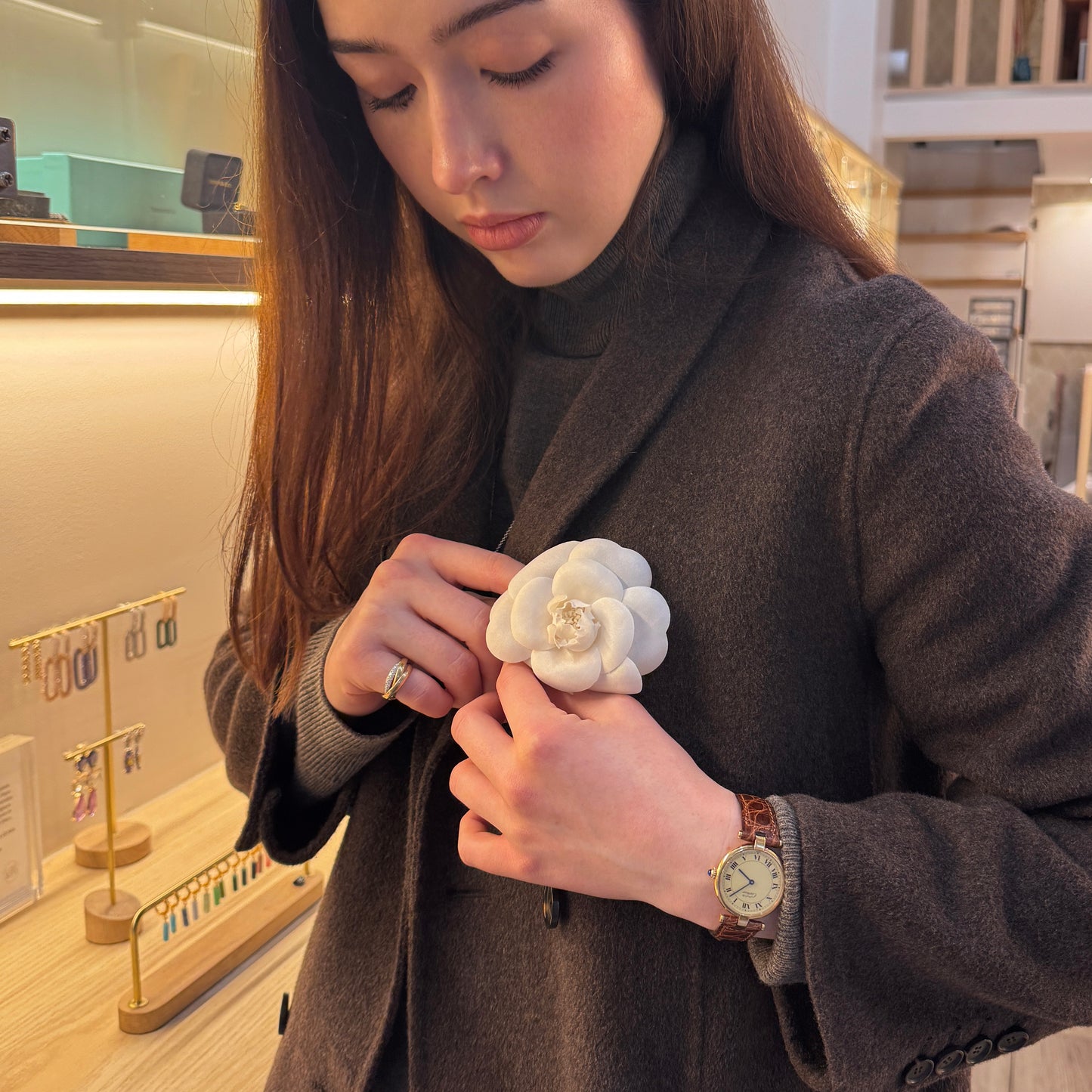 Chanel Camelia brooch