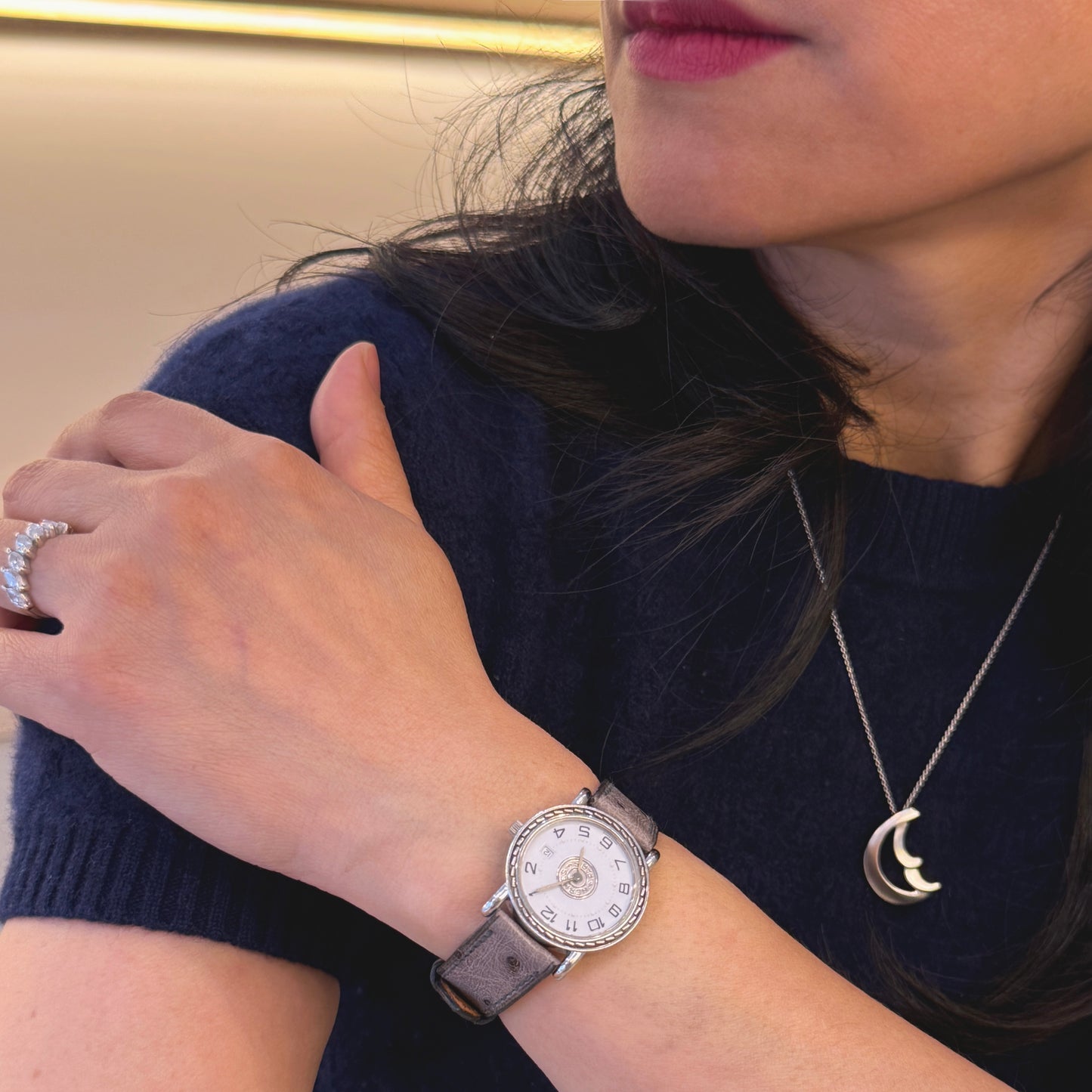 Tiffany & Co Crescent Moon necklace