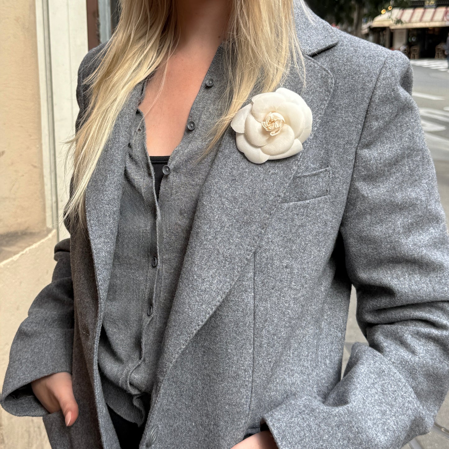 Chanel Camelia brooch