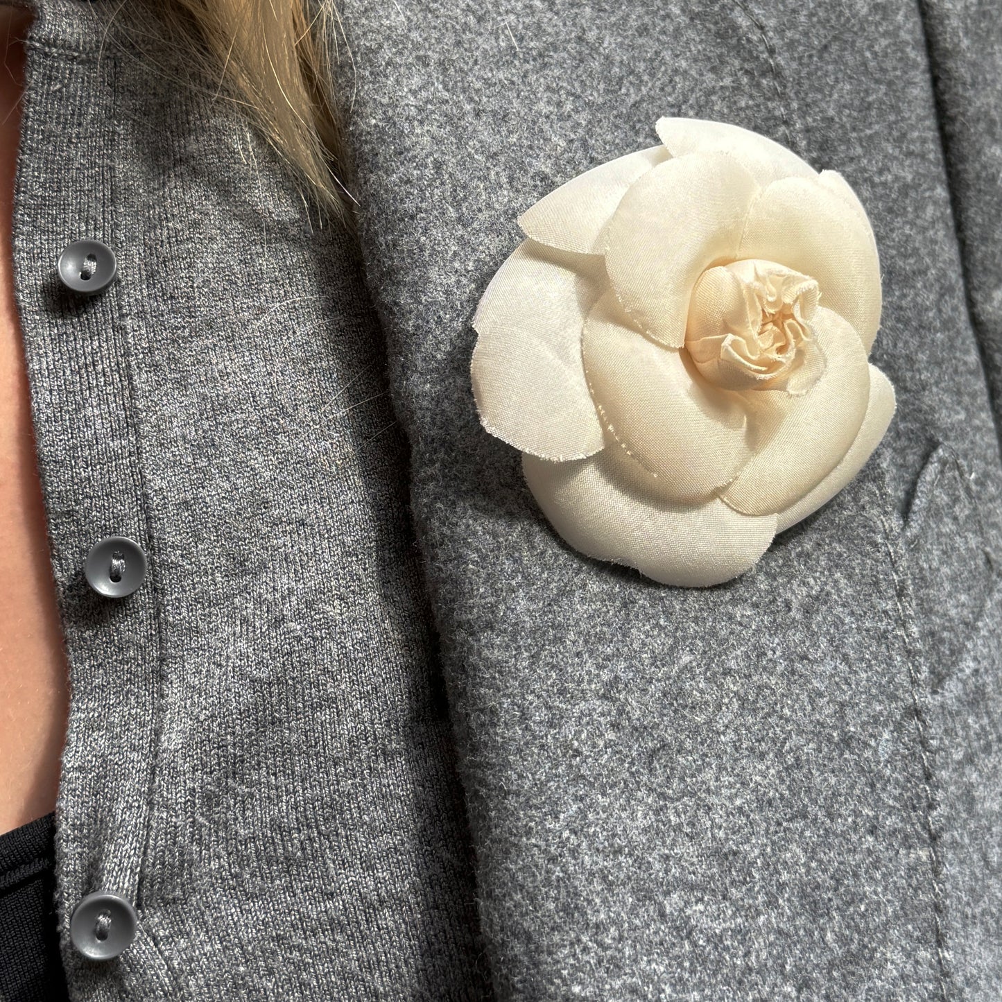 Chanel Camelia brooch