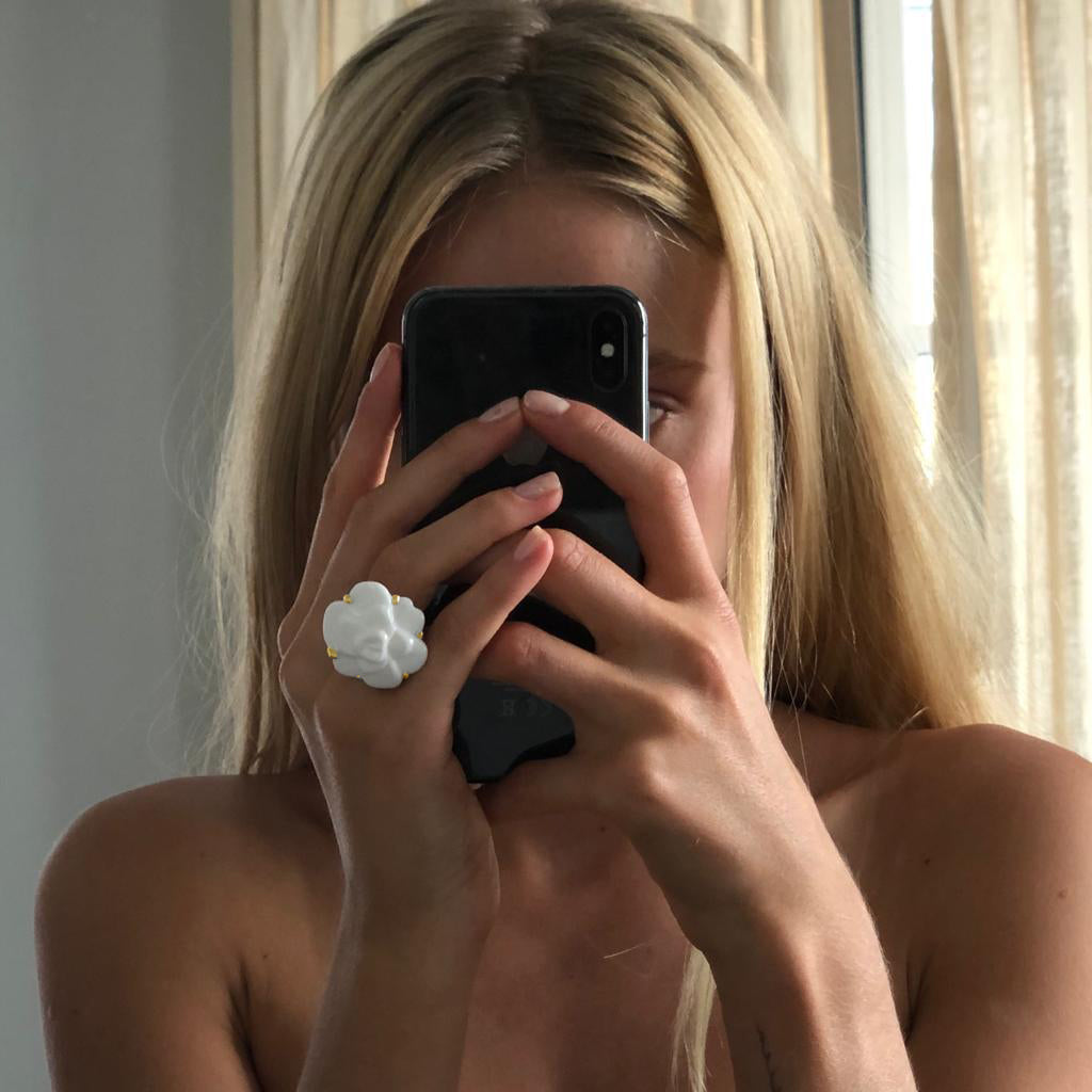 Chanel Camélia ring Size 50,5