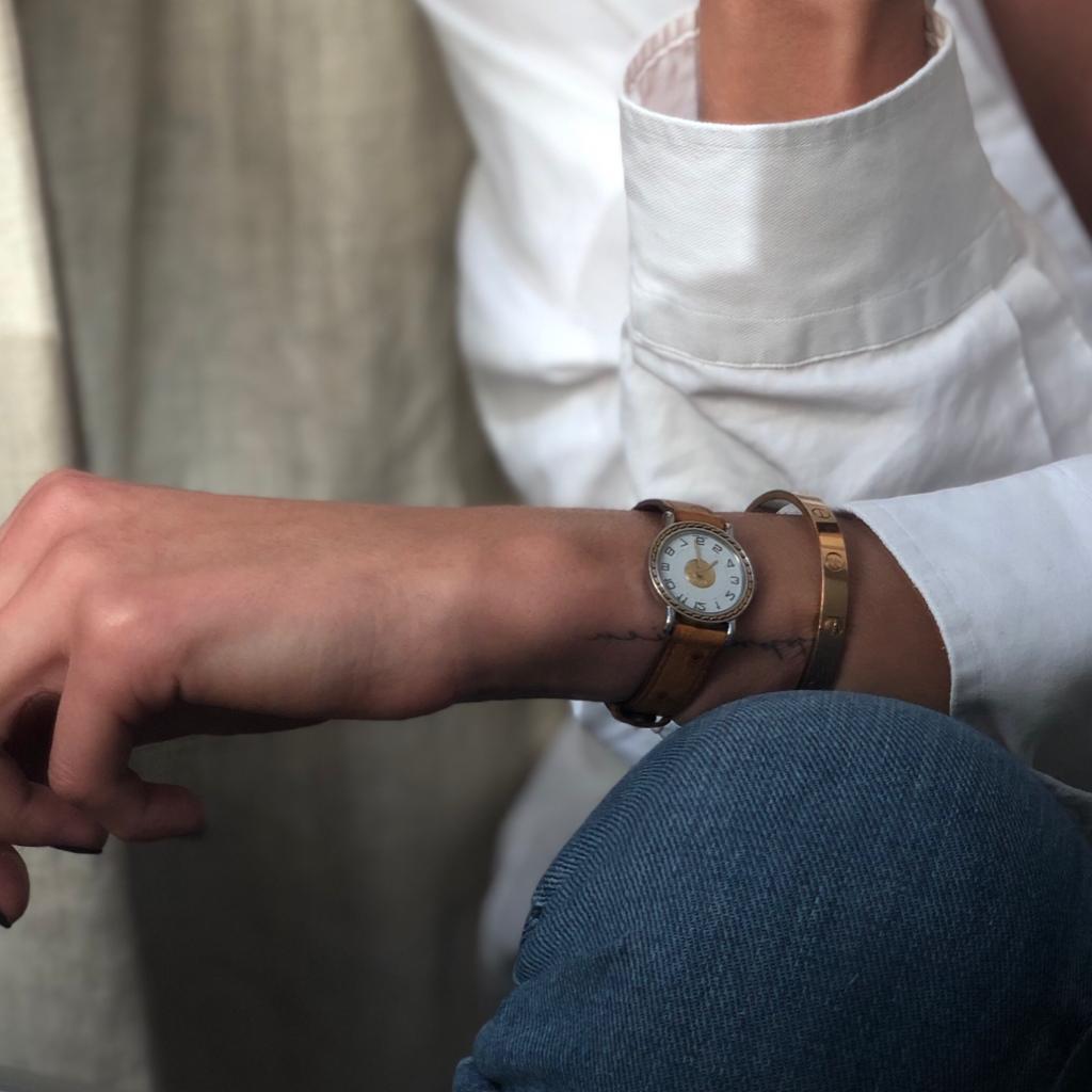 Hermes watch sellier 24mm