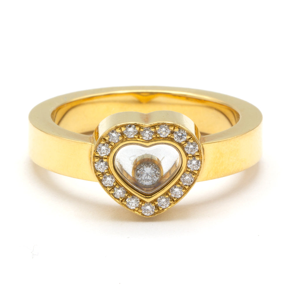 Chopard ring Happy Diamonds 18K Sz 51,5