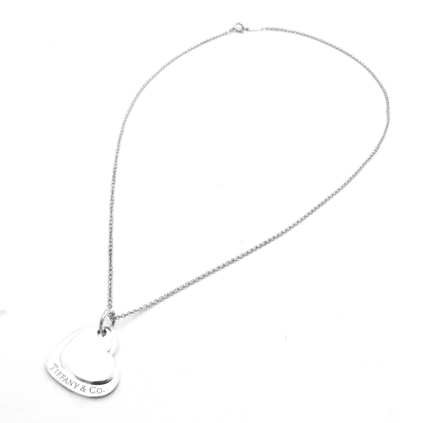 Tiffany & Co Double Plaque Coeur necklace