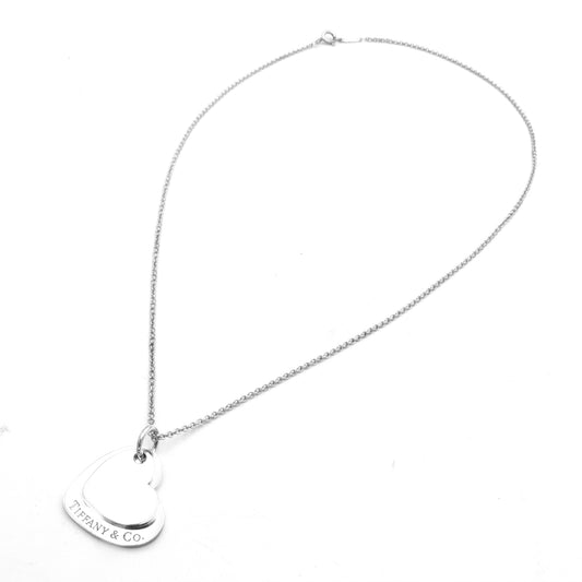 Tiffany & Co Double Plaque Coeur necklace