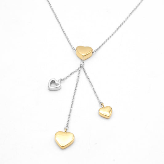 Tiffany & Co multi hearts 18K necklace