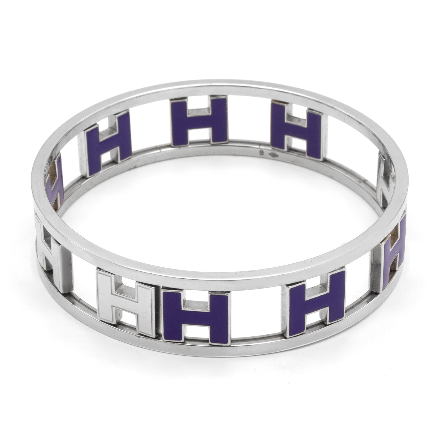 Hermès H silver bracelet