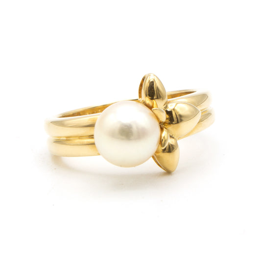 Van Cleef & Arpels pearl ring Sz 50