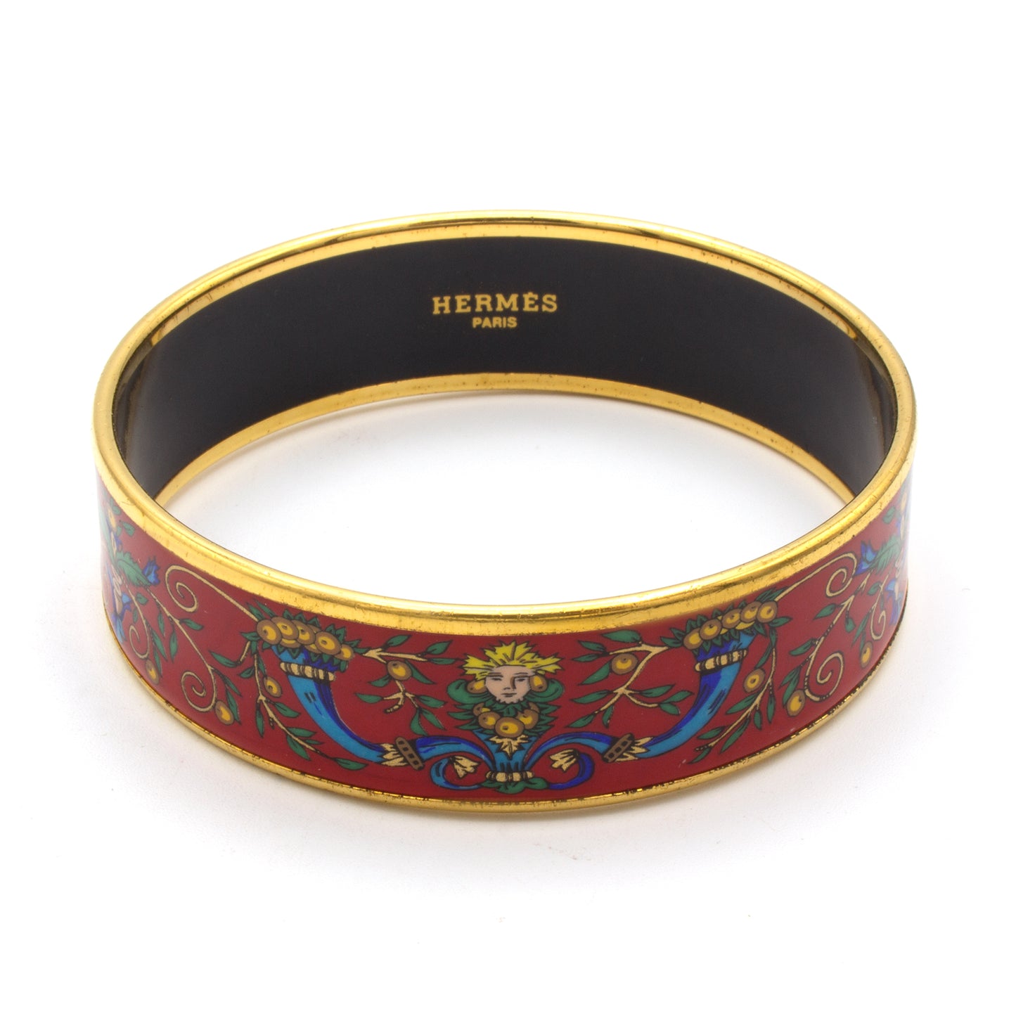 Hermès enamel bracelet rouge