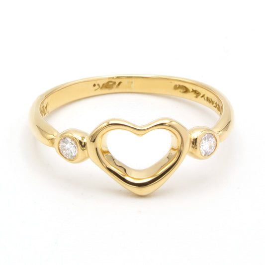 Tiffany & Co Open Heart 18K diamonds ring