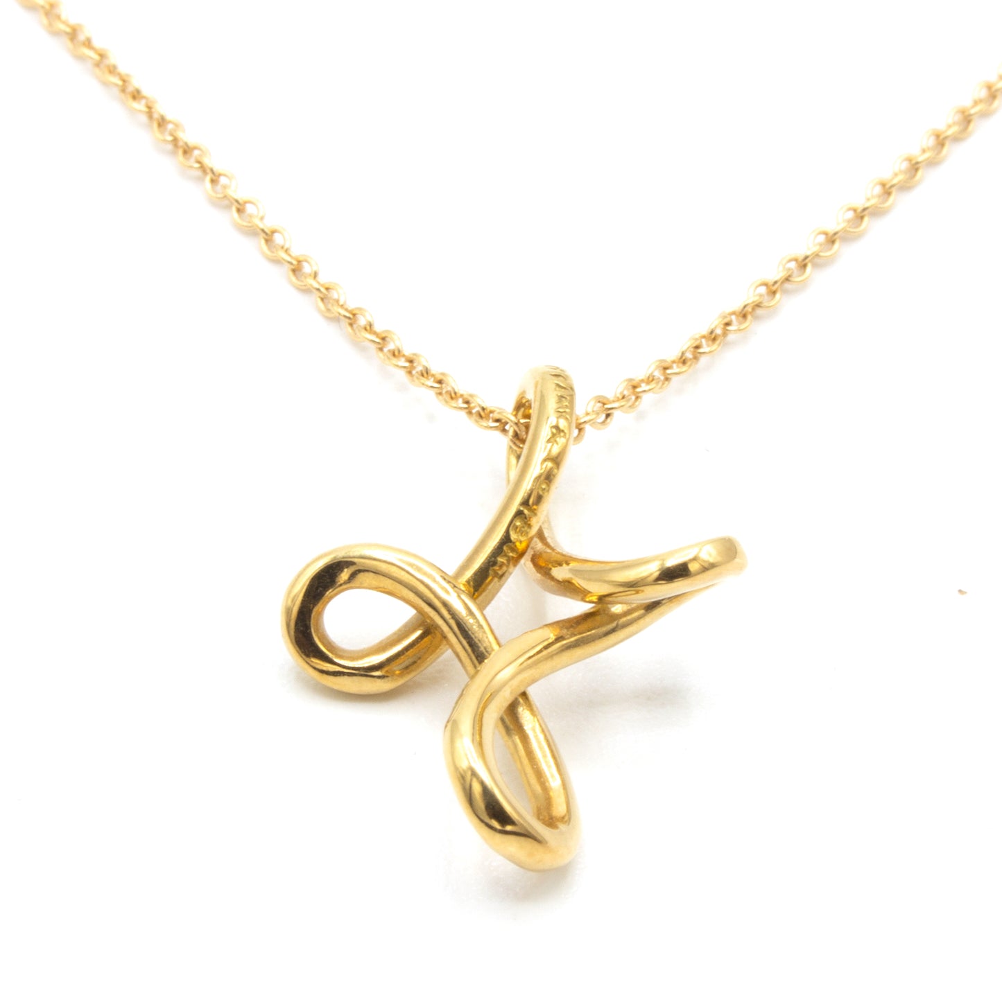 Tiffany & Co Open Cross Elsa Peretti necklace