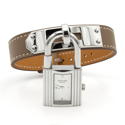 Hermes Kelly watch bracelet étaupe