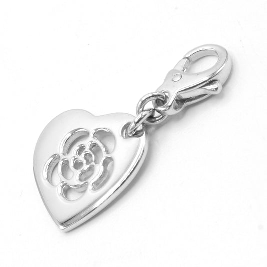 Chanel Camelia white gold pendant