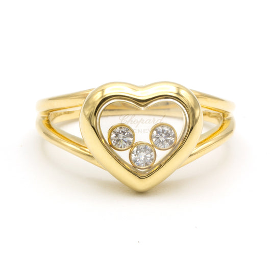 Chopard Happy Diamonds yellow gold ring SIZE 52