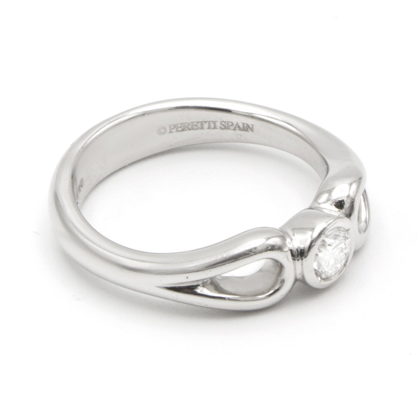 Tiffany Open Teardrop ring SIZE 50