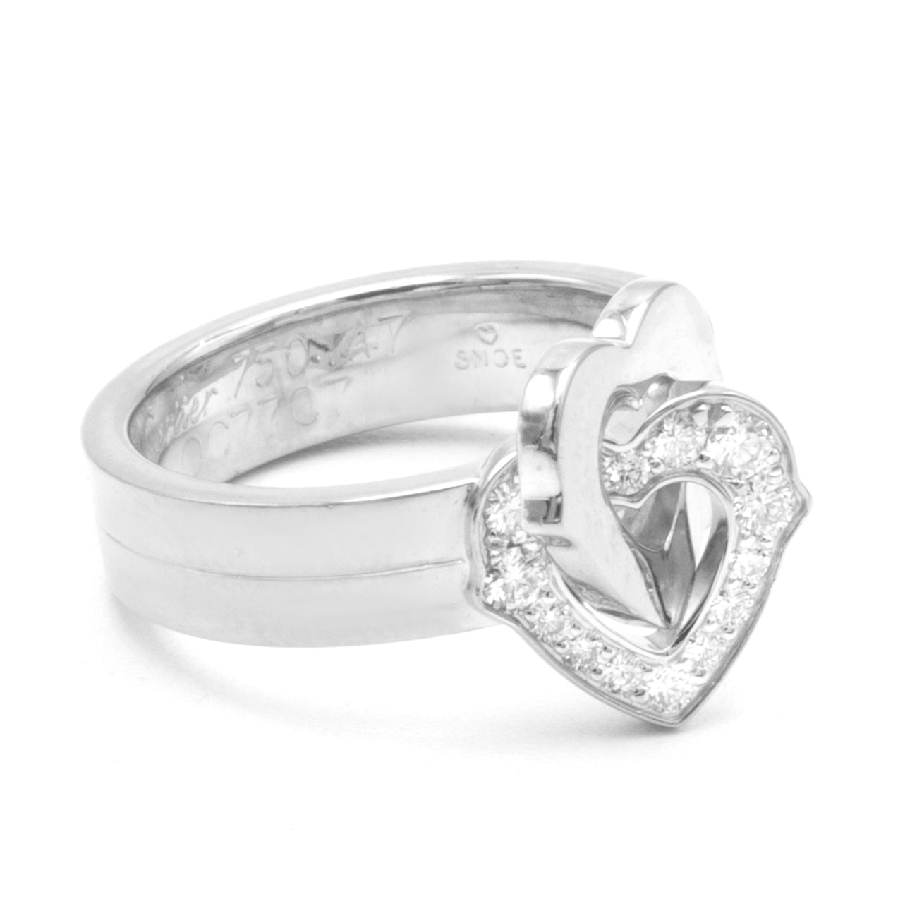 Cartier Double Heart ring SIZE 47