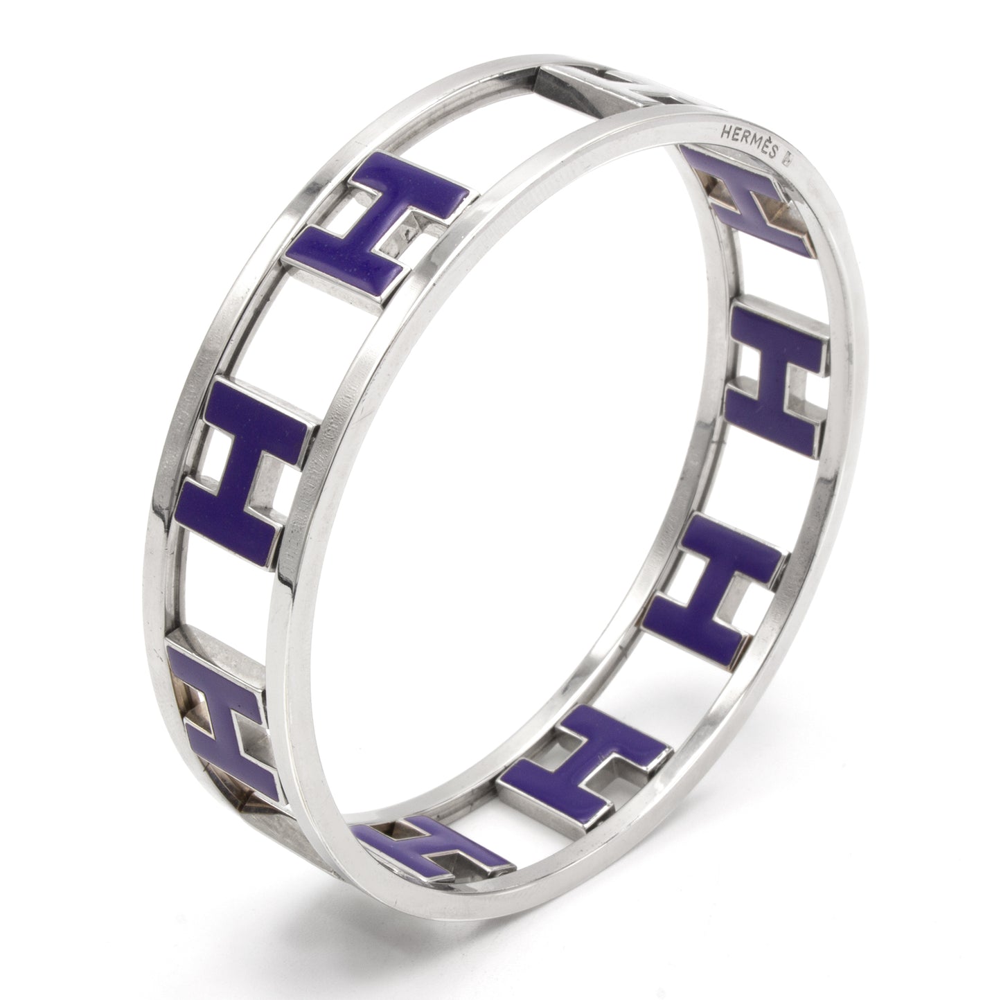 Hermès H silver bracelet