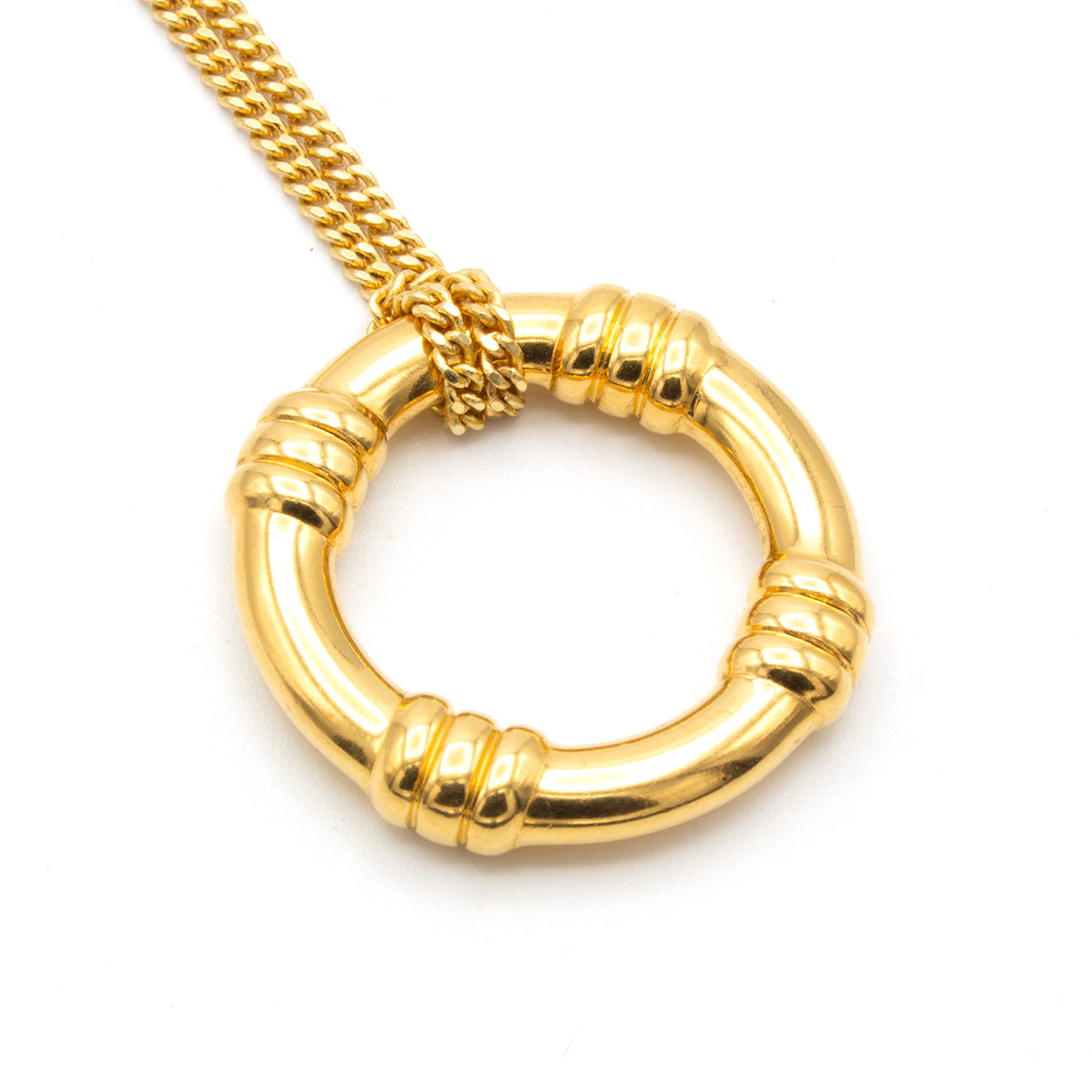 Hermes gold plated pendant