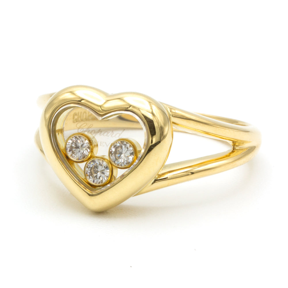 Chopard Happy Diamonds yellow gold ring