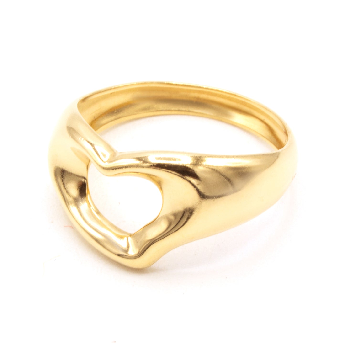 Tiffany & Co Elsa Peretti curved heart ring SIZE 50