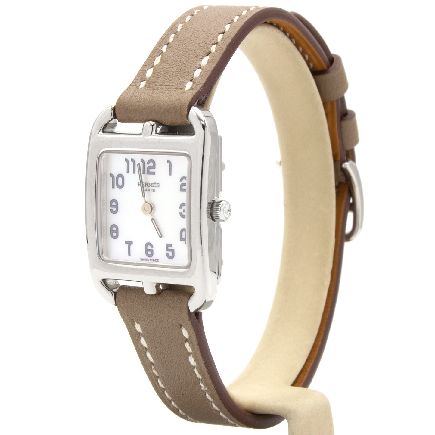 Hermes Cape Cod CC1.190 18K white gold watch
