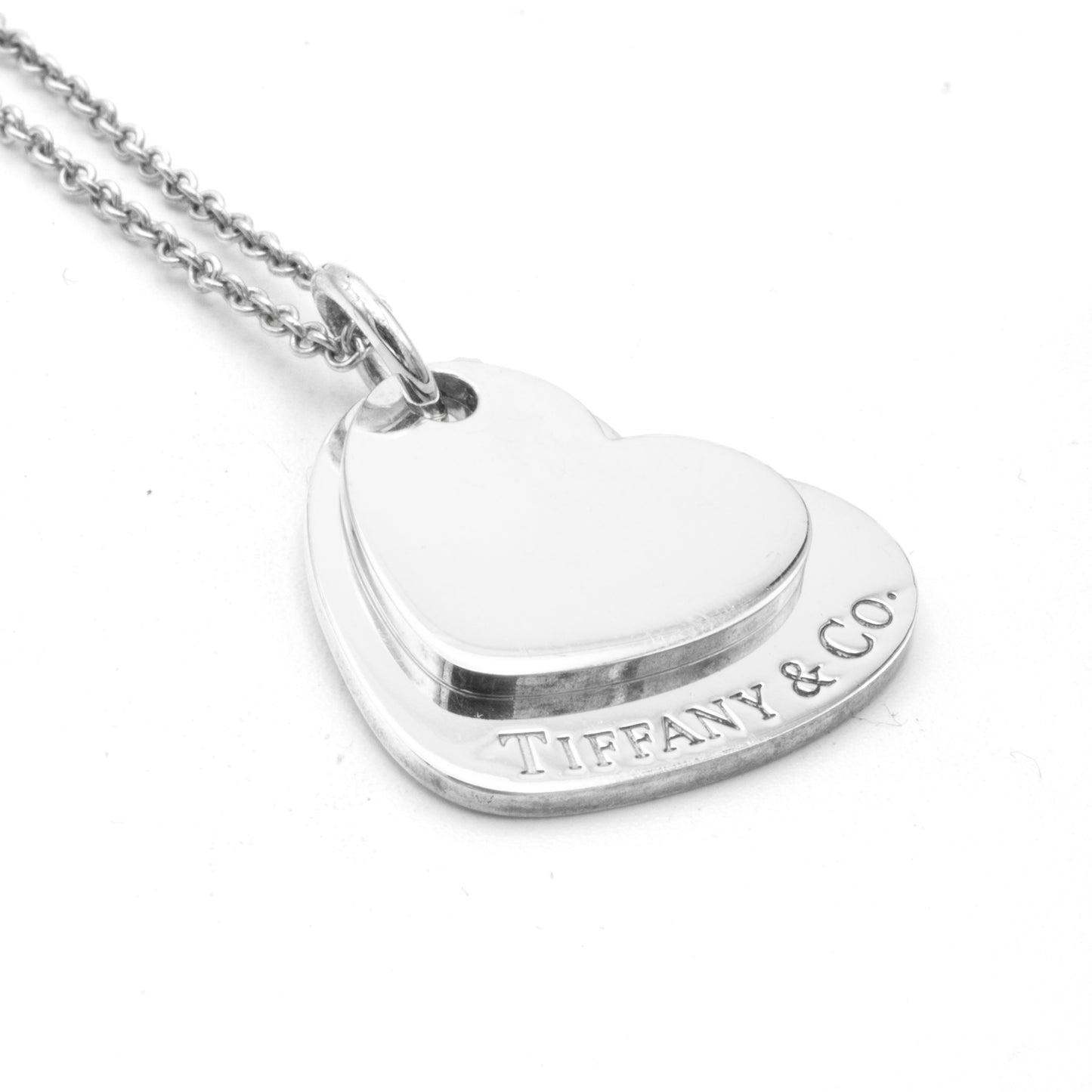 Tiffany & Co Double Plaque Coeur necklace