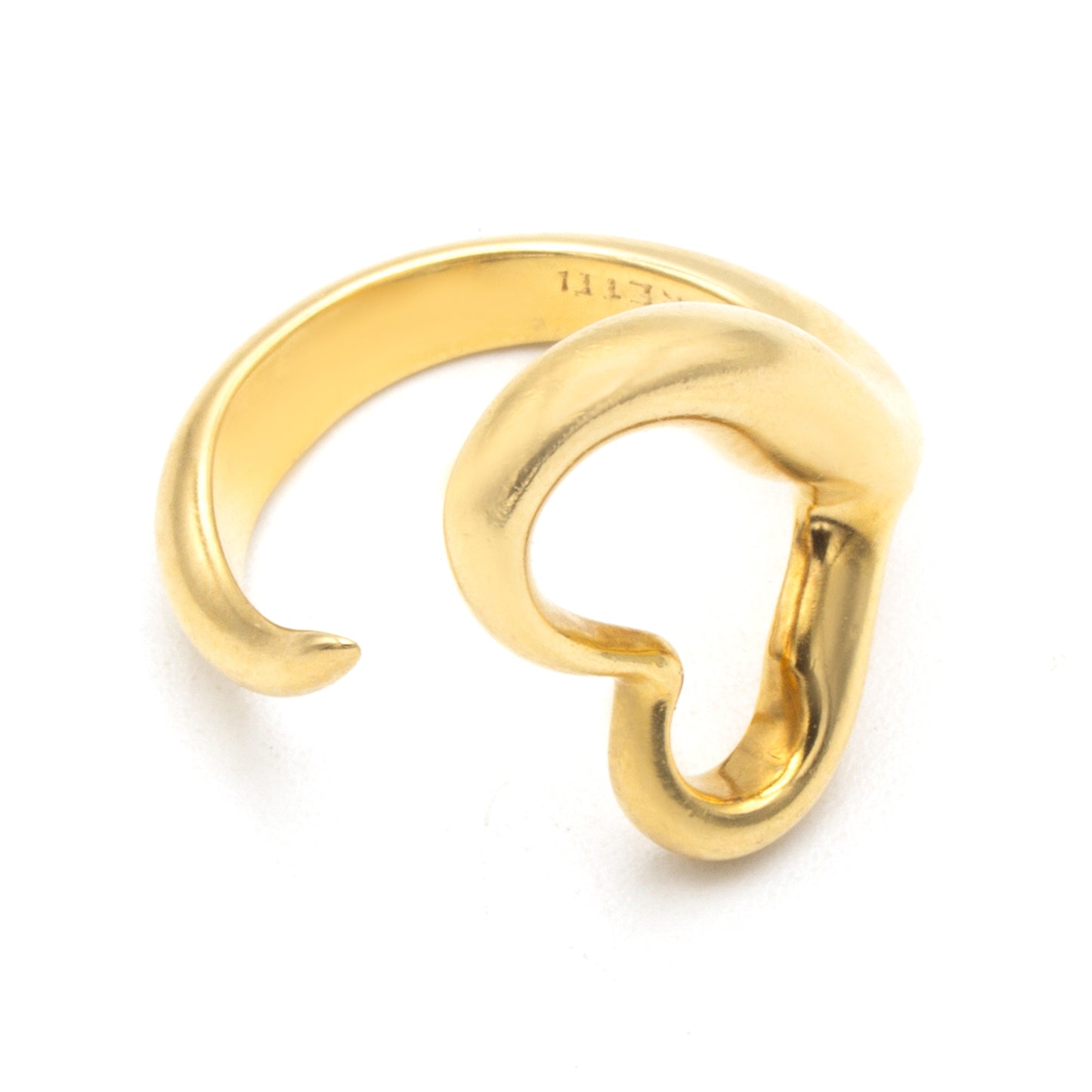 Tiffany & Co Open Heart 18K ring SIZE 50