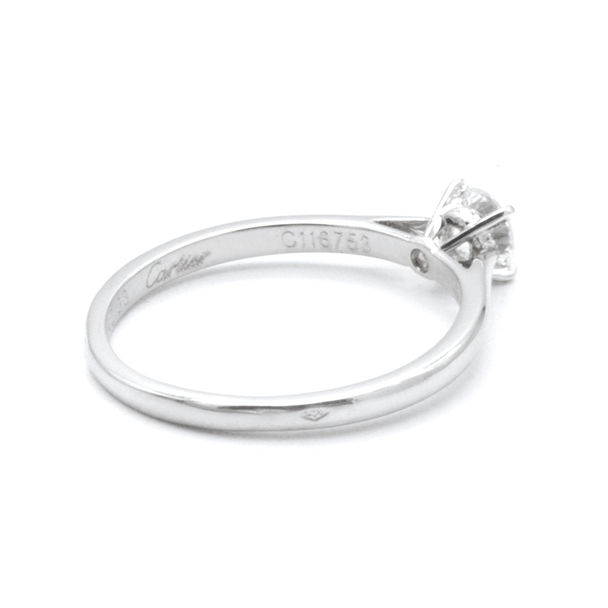 Cartier Solitaire ring 0,33ct Sz 52