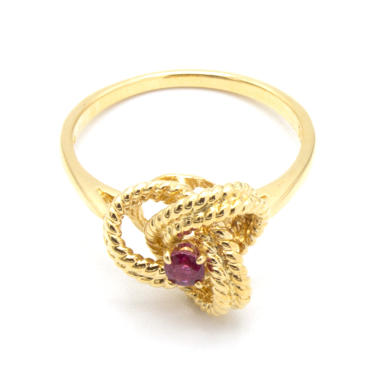 Tiffany & Co Twist ruby ring SIZE 52