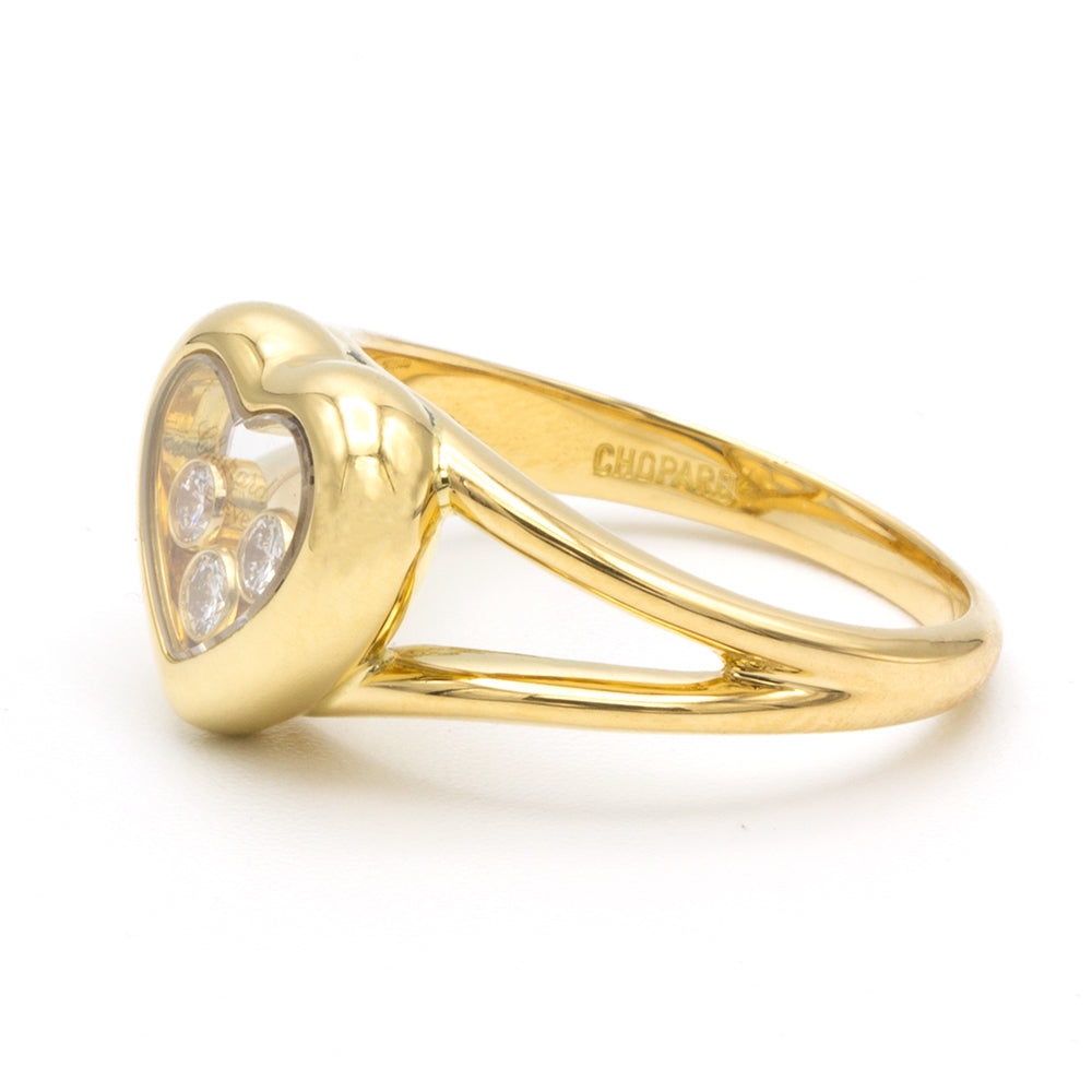 Chopard Happy Diamonds yellow gold ring