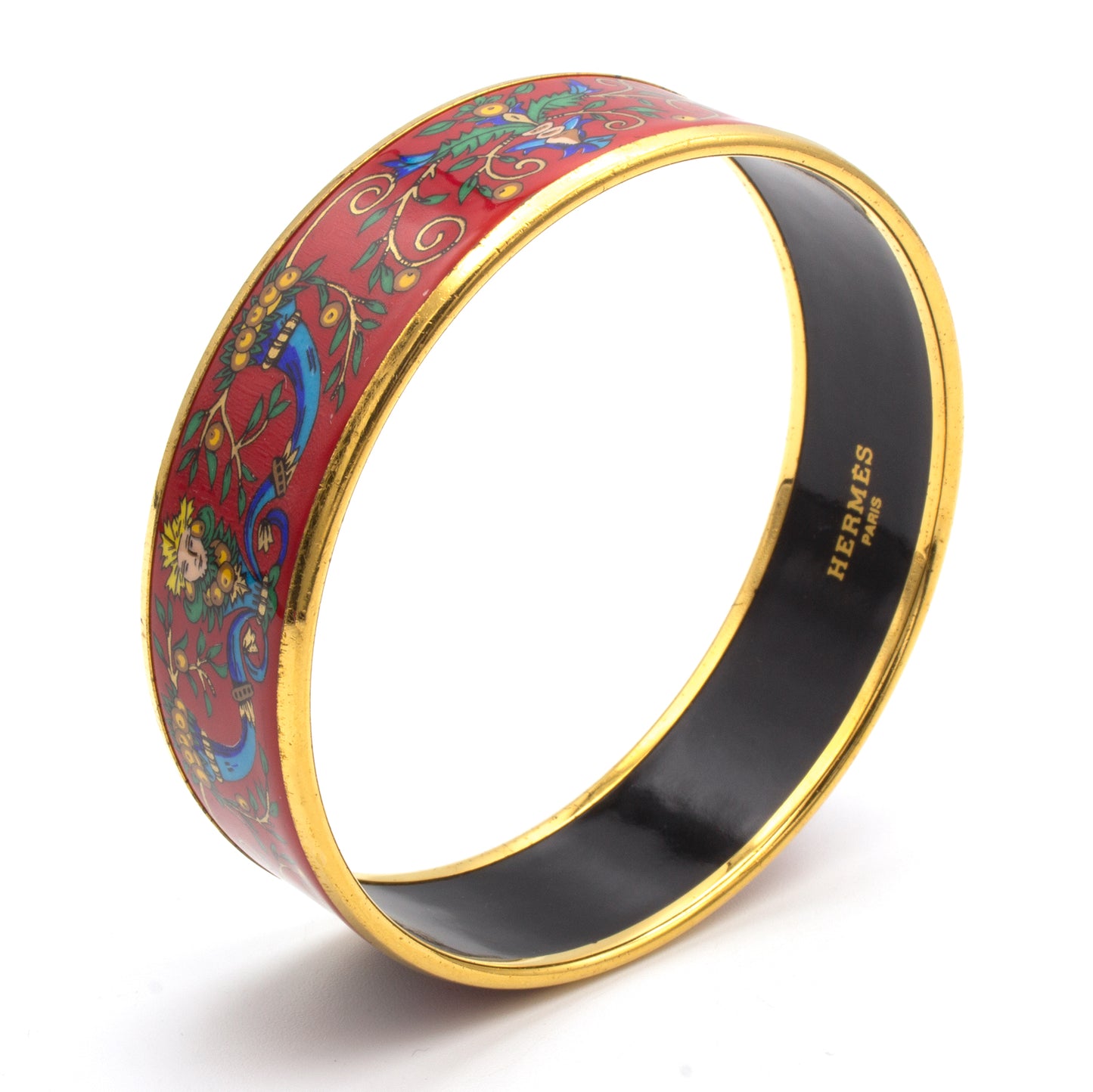 Hermès enamel bracelet rouge